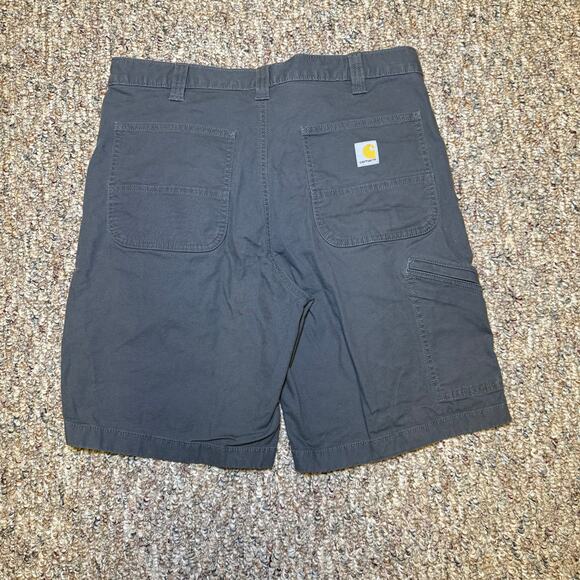 Carhartt Rugged Flex Short 36 Gray Relaxed Fit Canvas Utility Work 9'' Inseam - Picture 1 of 7